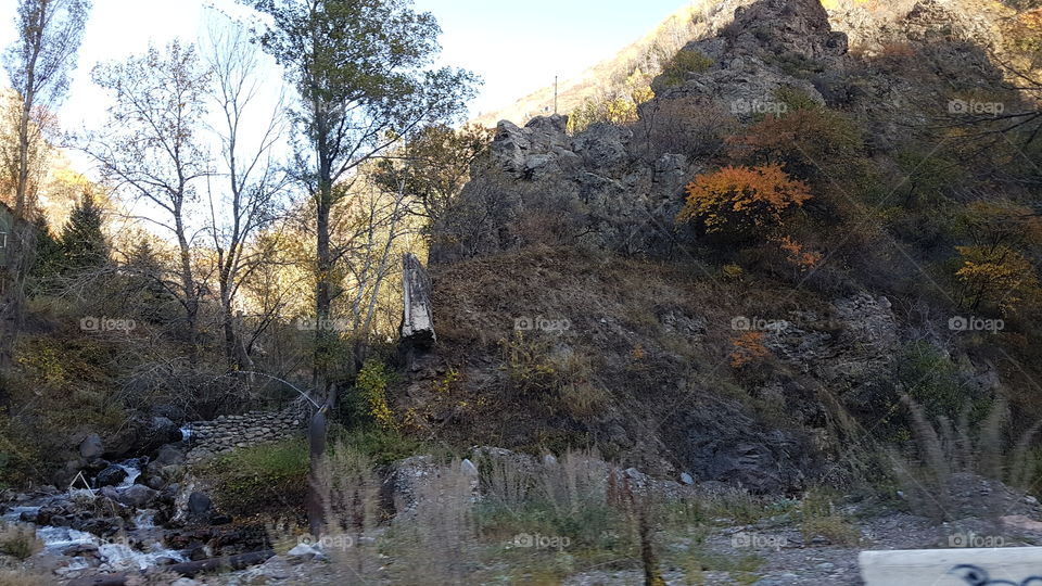 mountains near Almaty in fall