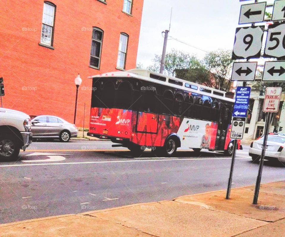 Bus on the Road