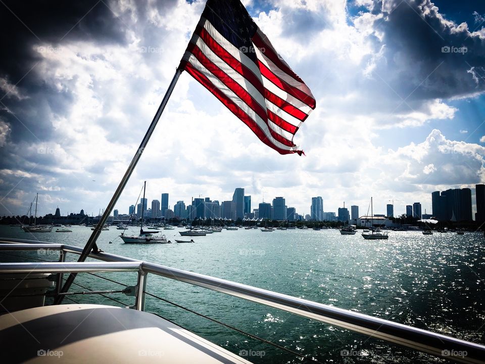View of Miami from a boat 🇺🇸