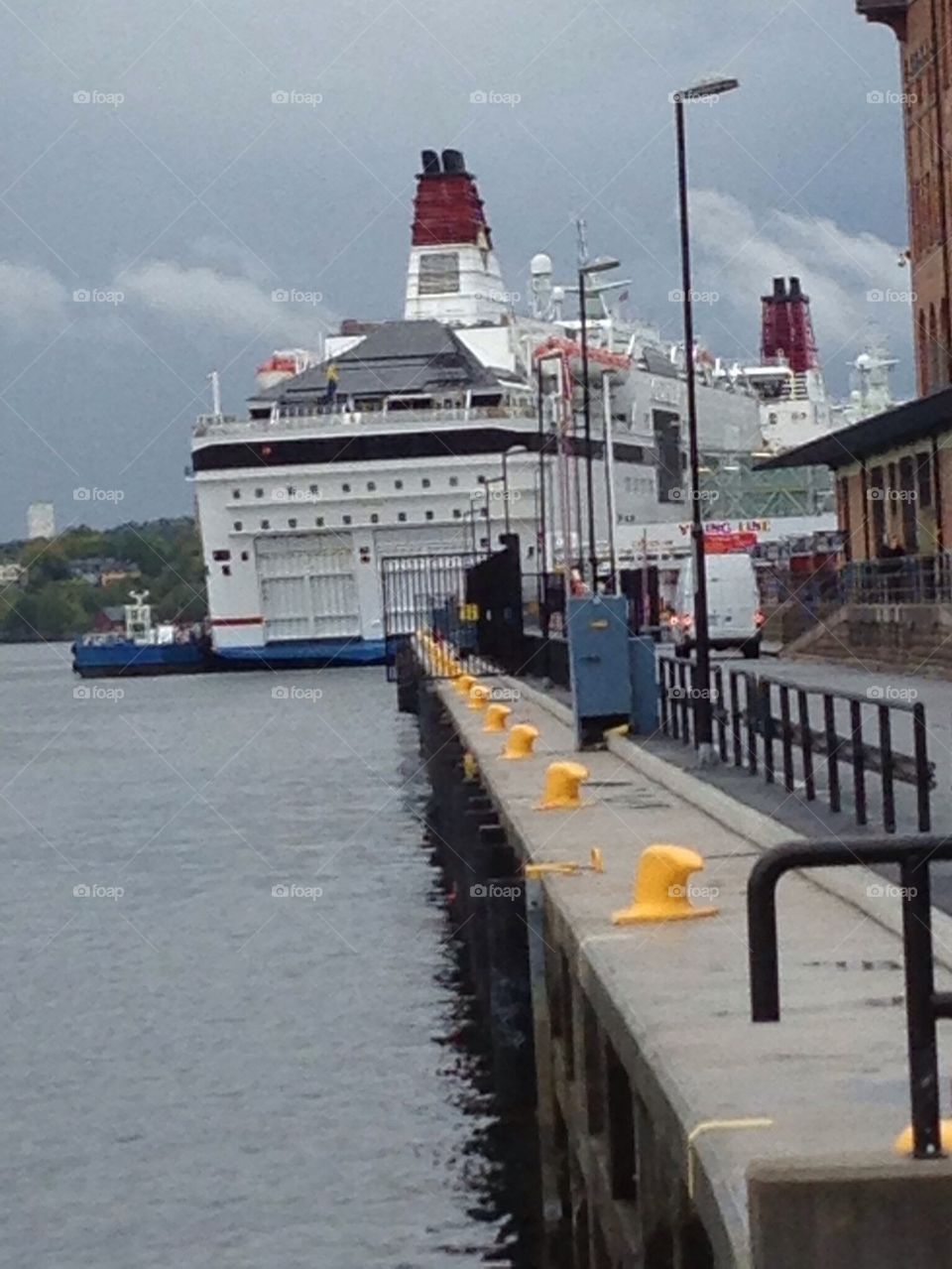 sweden dock ship cruiseship by anetteaventyr