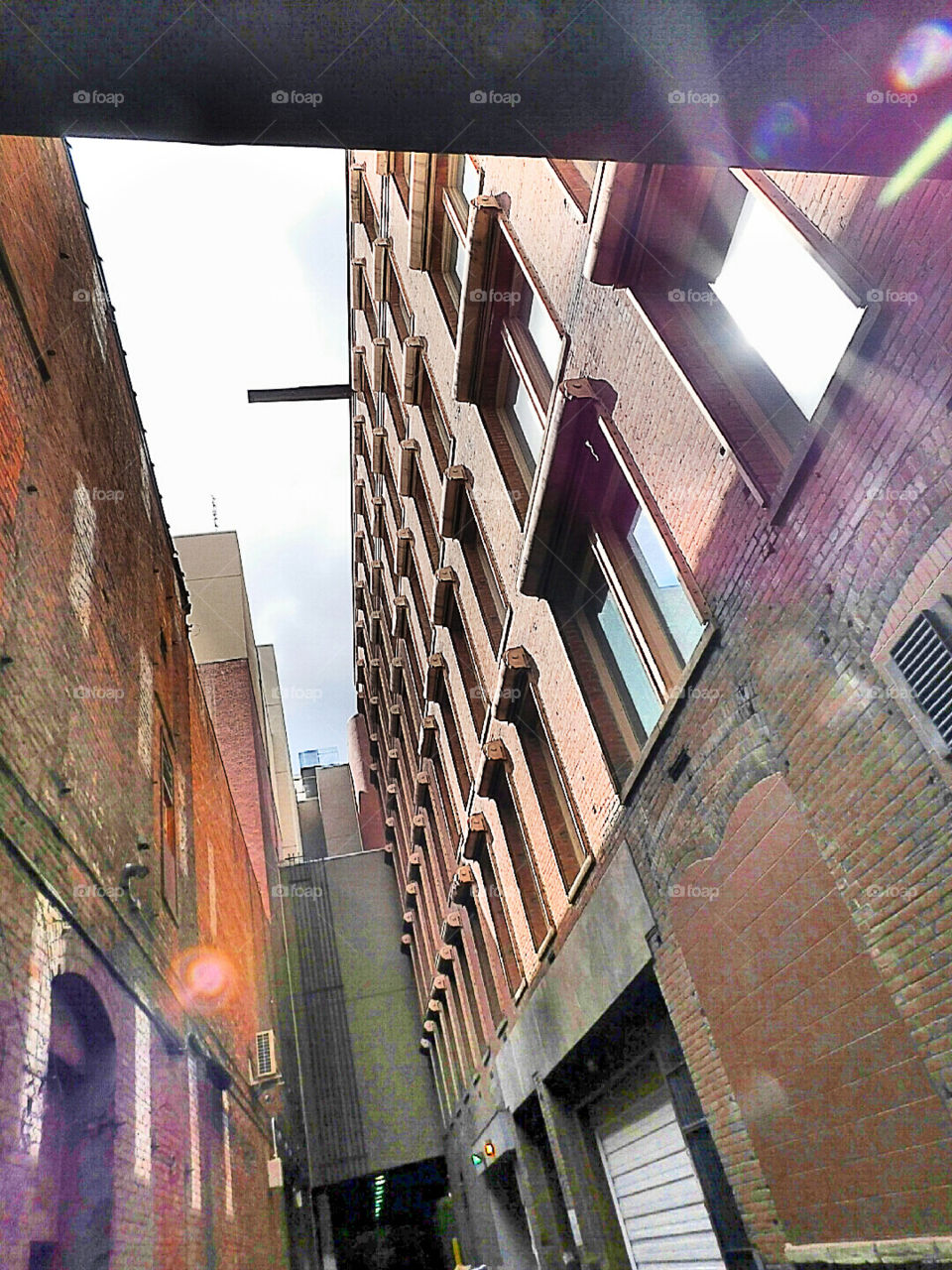 Side alley. narrow spaces between buildings can be beautiful too