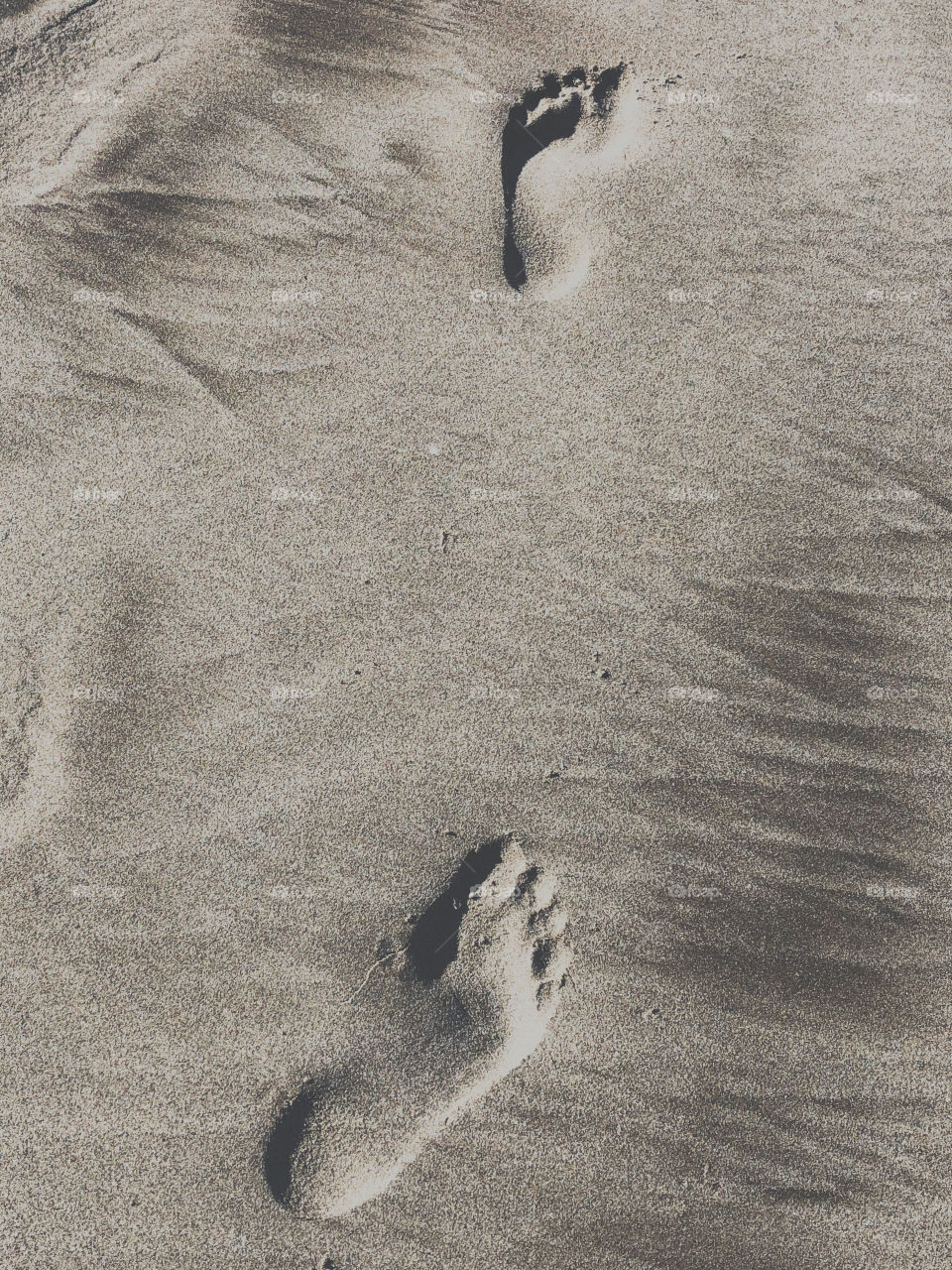 Magical footprints  in the Sand 