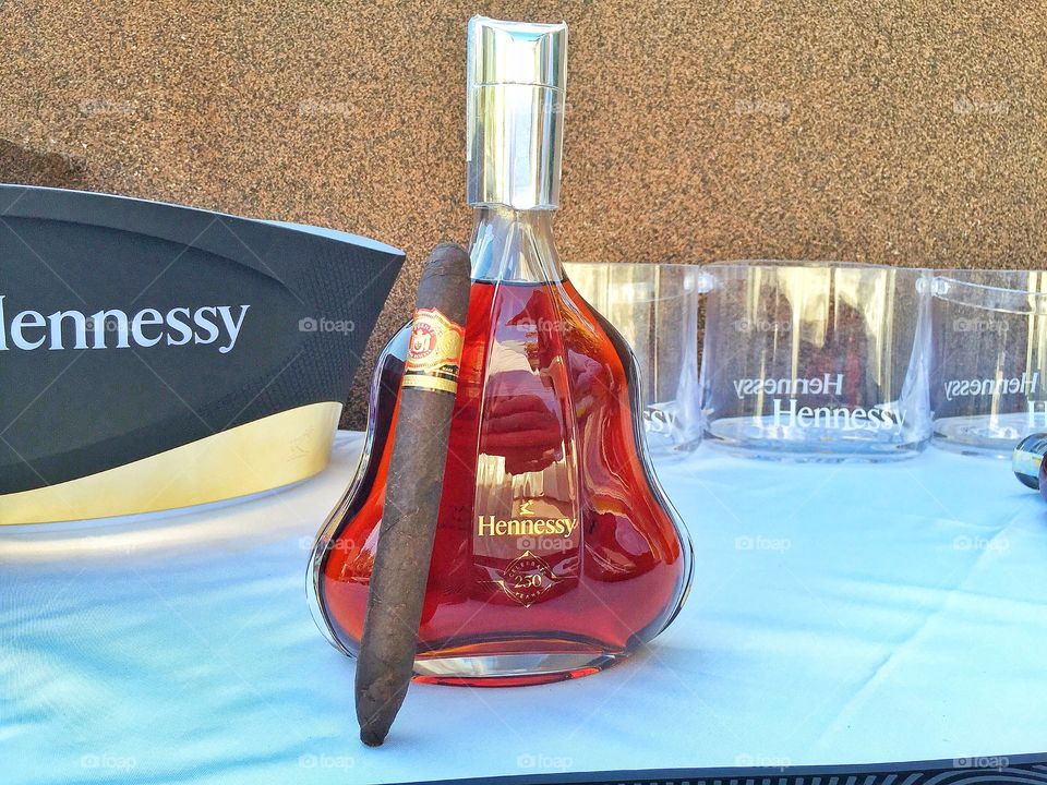 Cognac and cigar 