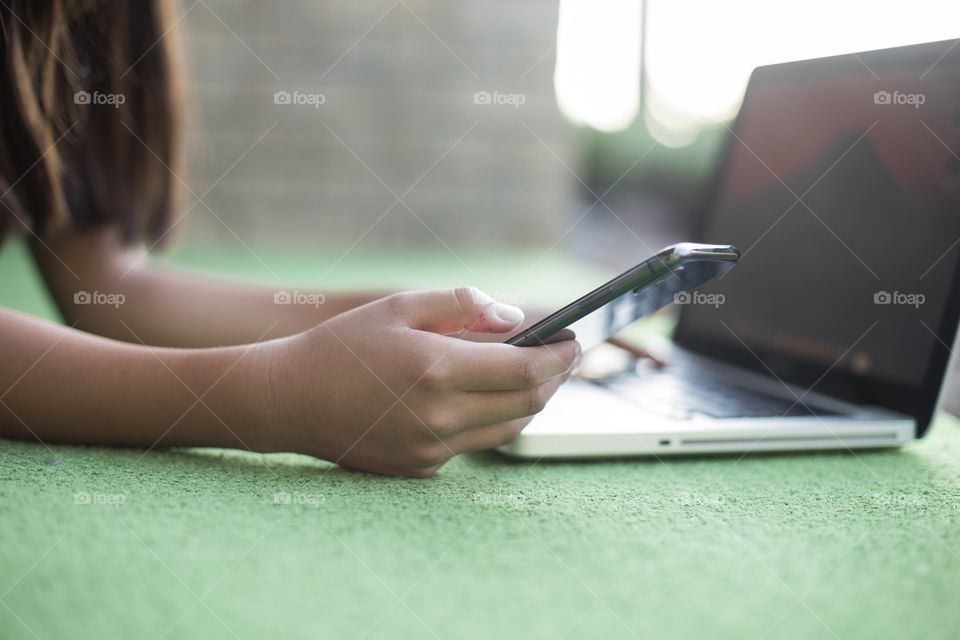 Girl on the phone 