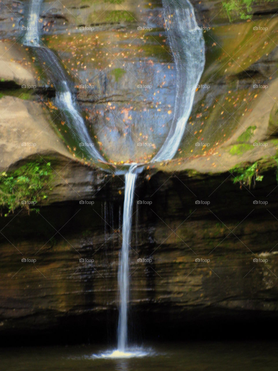 A very pretty waterfall at Hocking Hills State Park.