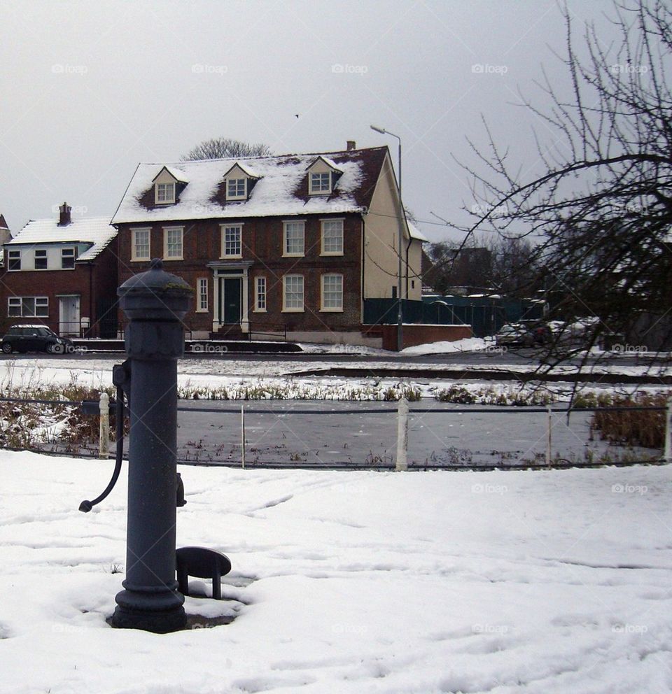 Winter scene if the local pond!