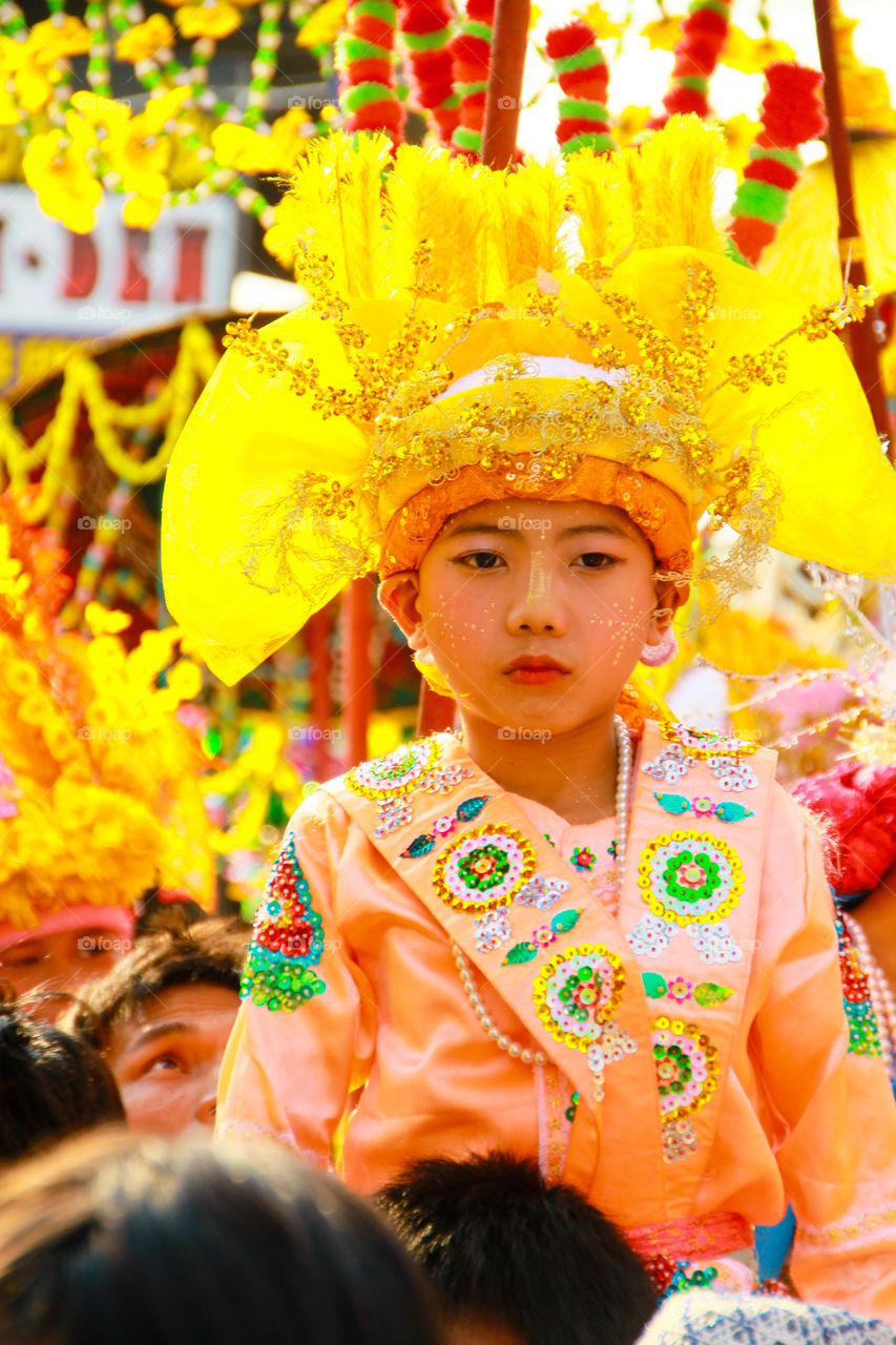 Poy-Sang-Long festival.. Poy-Sang-Long festival in summer Thailand.