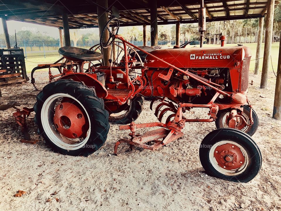 A farmer is nothing without his trusty tractor 