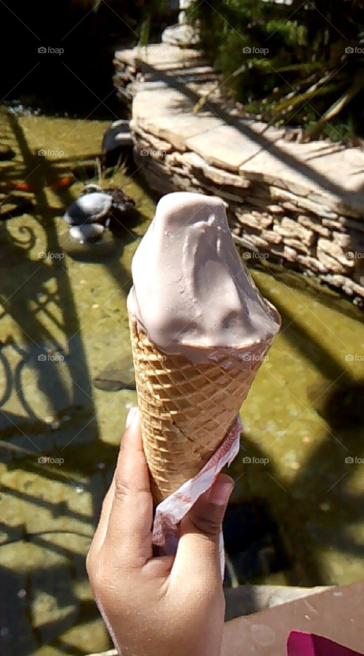 week end. ice cream at mall 