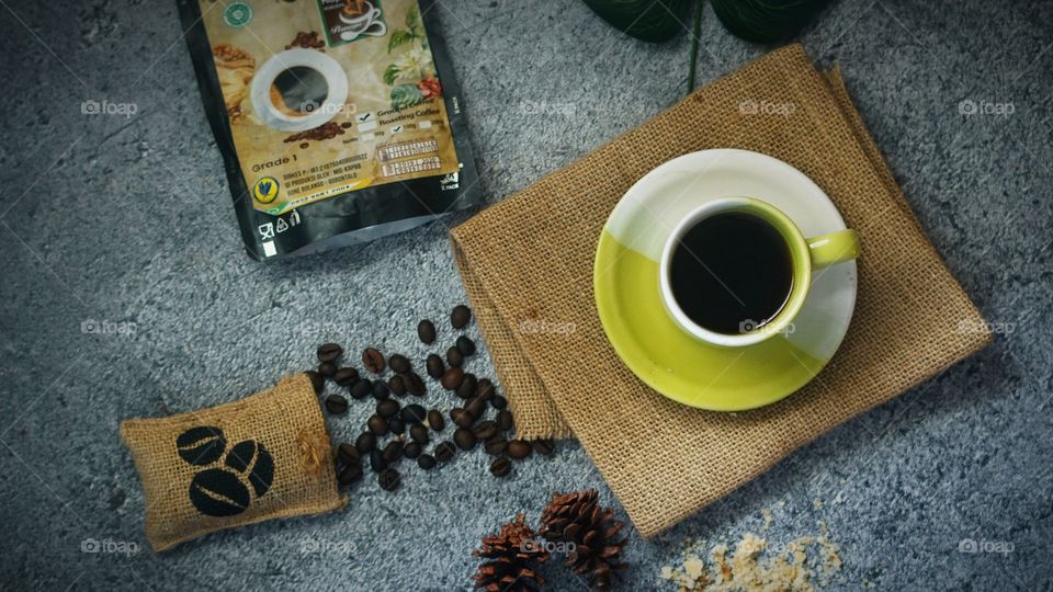 delicious coffee, i drink in the morning before i start my project