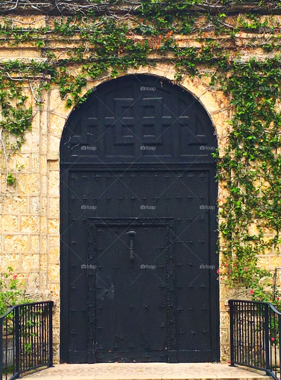  Doorway to an old church 
