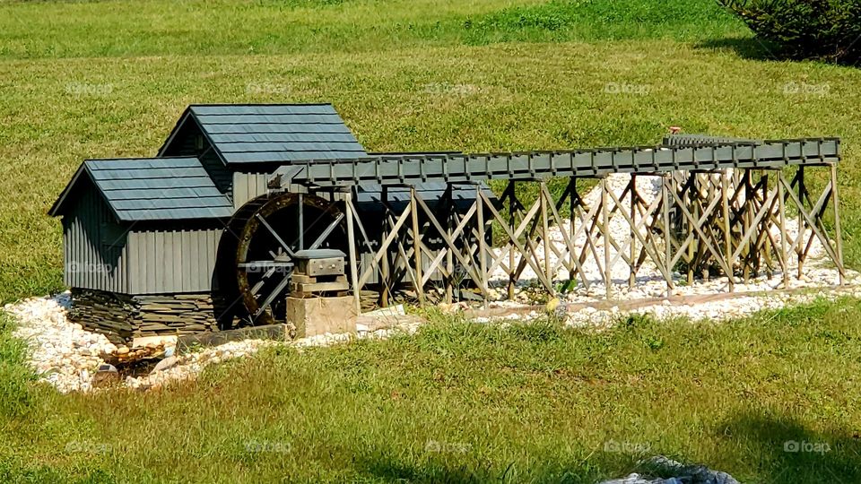working scale model of Mabry Mill on the Blue Ridge Parkway found on Buffalo Ridge, Patrick County, Virginia