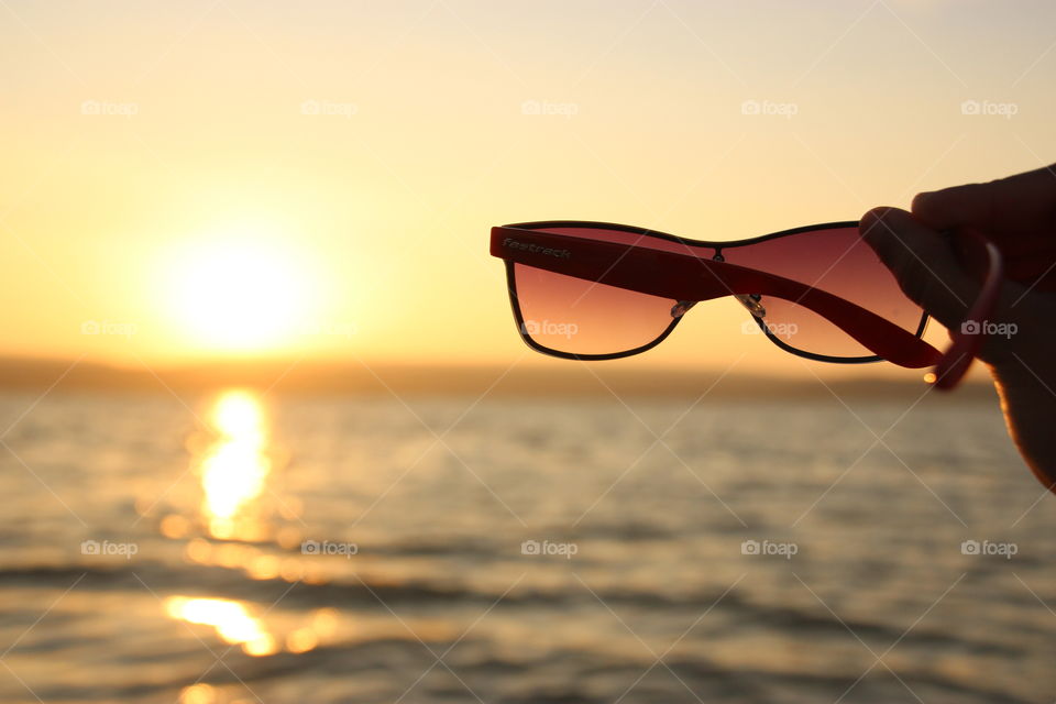 Sunglasses and sunset, Sunset