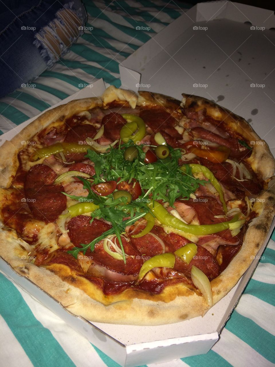 Delicious pizza. 