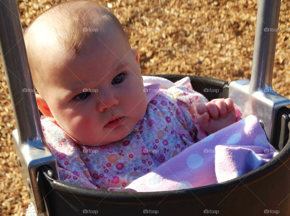 Baby In A Swing
