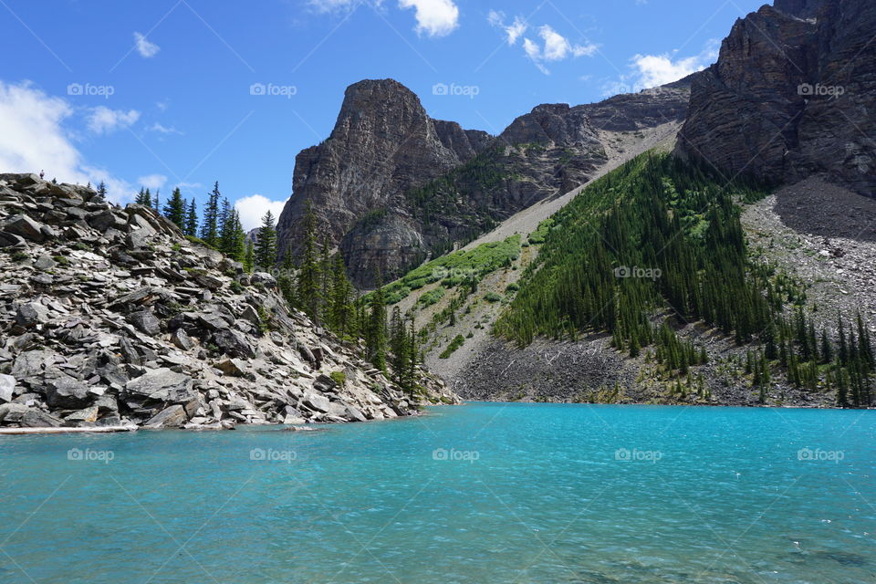 I love this one for its ruggedness but also if you look closely you can see a tiny figure of a person for perspective (left hand side on top of mountain)