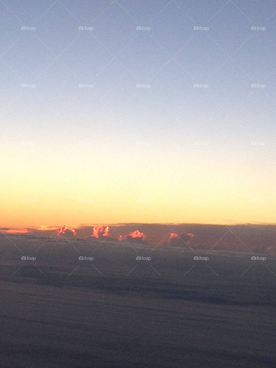 Odd cloud shapes while flying