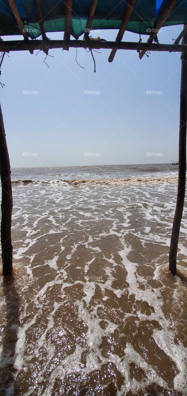 jampore beach, daman, gujarat, india