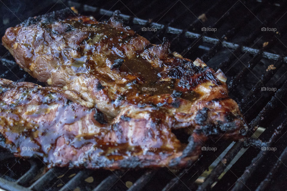 Barbecue pork ribs