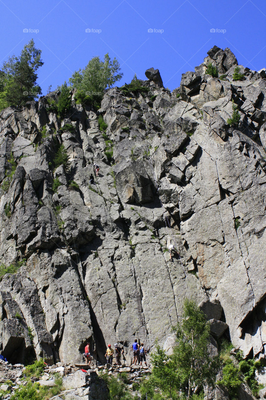 Hikers in the mountain