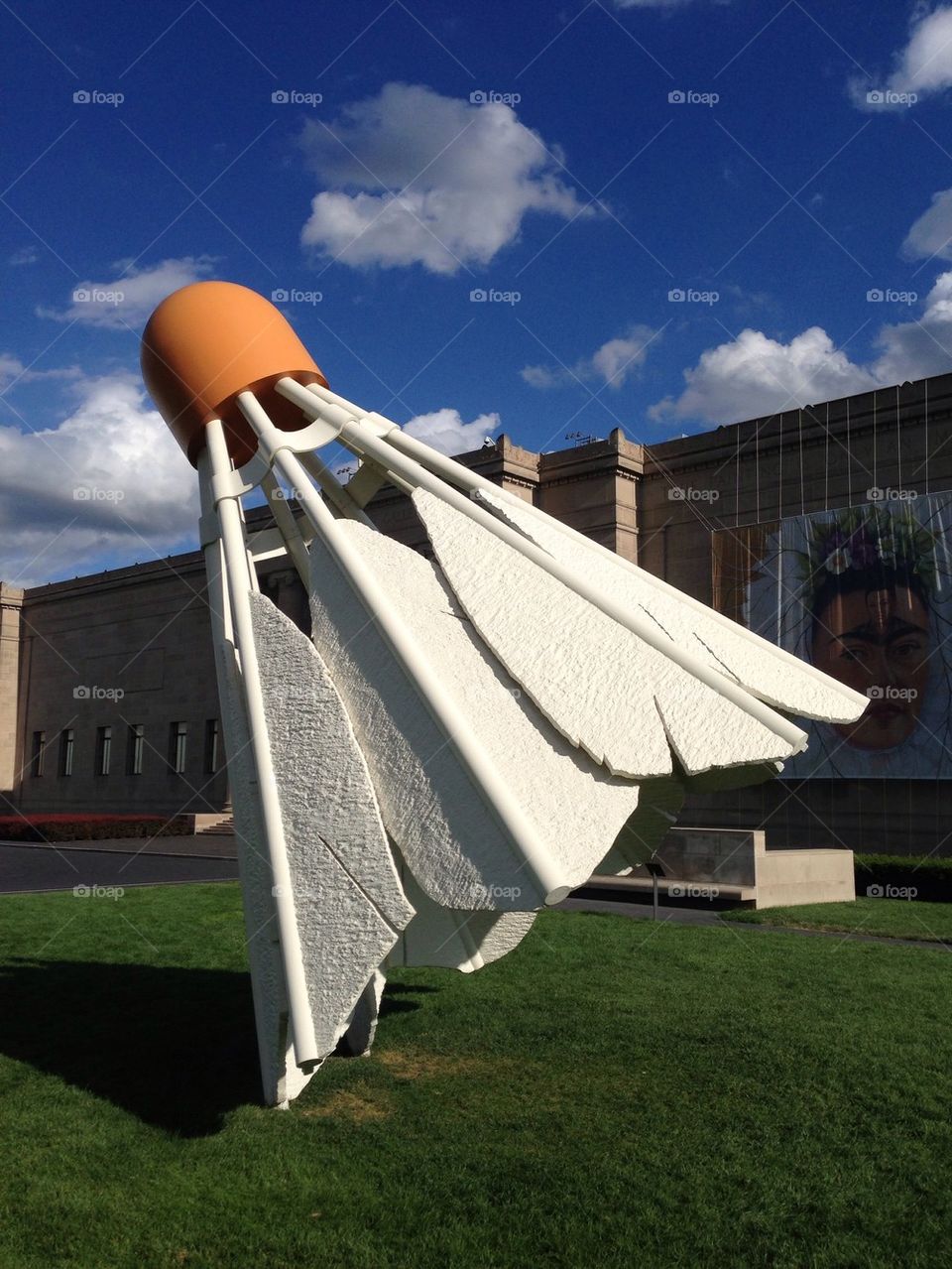 Badminton birdie at Nelson Atkins Museum of Art
