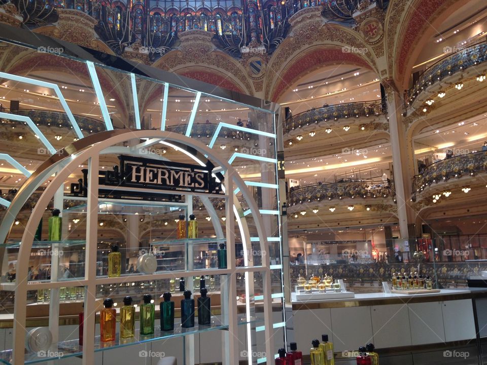 Galeries Lafayette in Paris. The fanciest mall you will ever go to. 