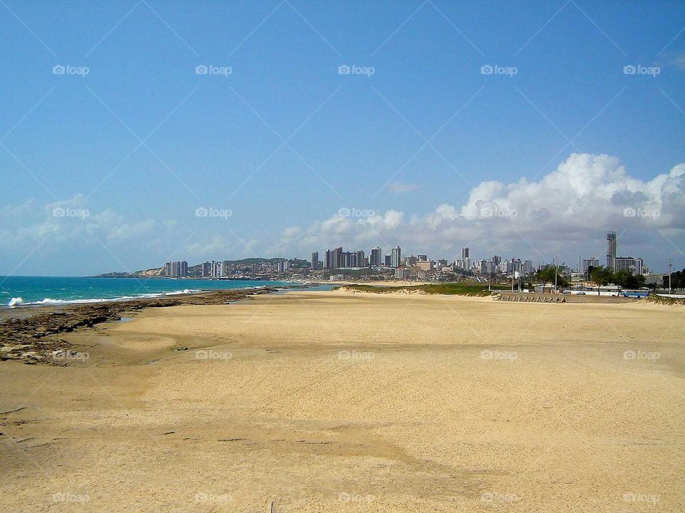 brasilian beach. natal beach in brasil