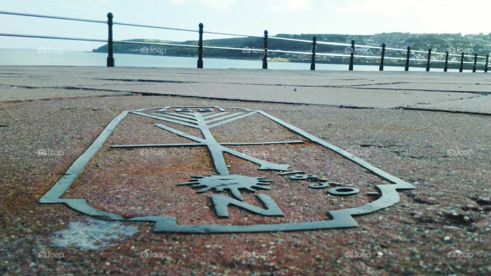 1897 storm in Penzance Cornwall was so bad it wrecked much of the prom and was memorialised in brass