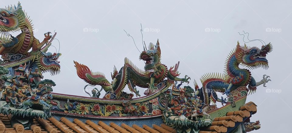 The beauty of temple architecture in Taiwan