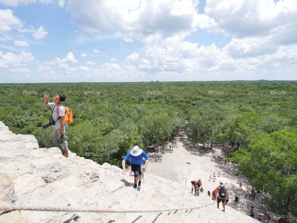 Coba pyramid Mexico