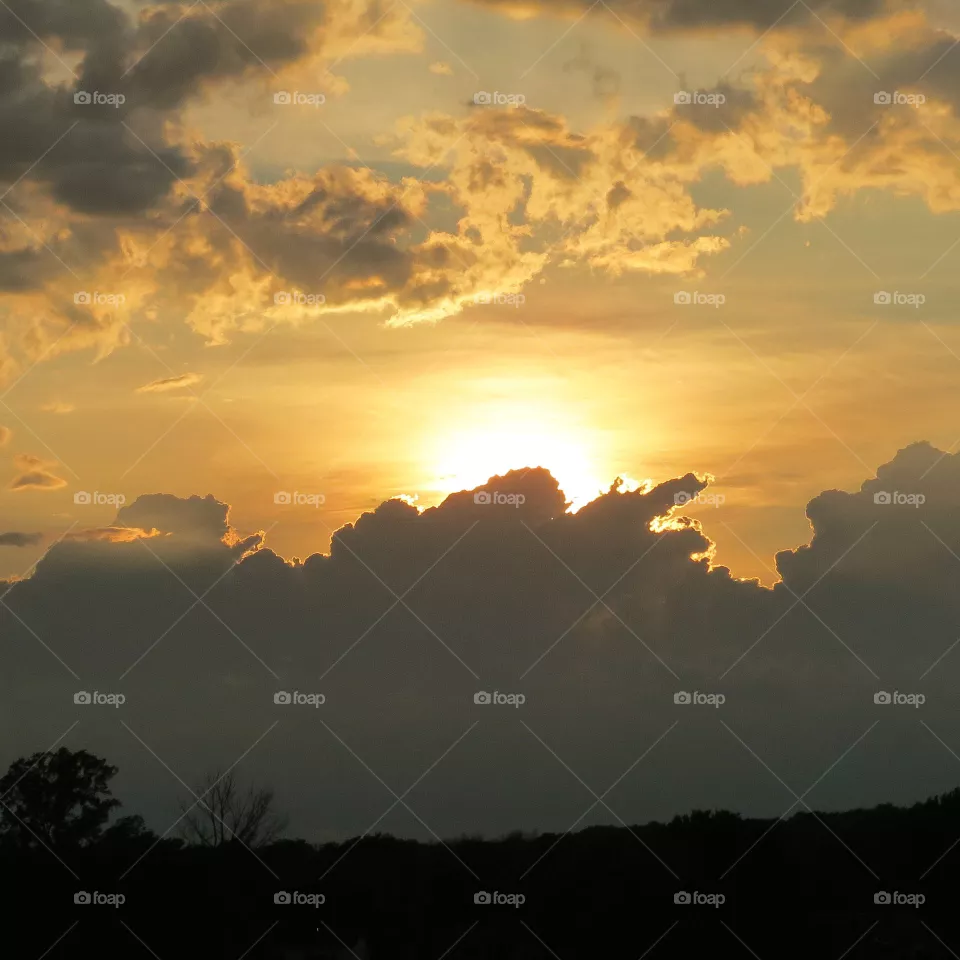 Stormy sunset