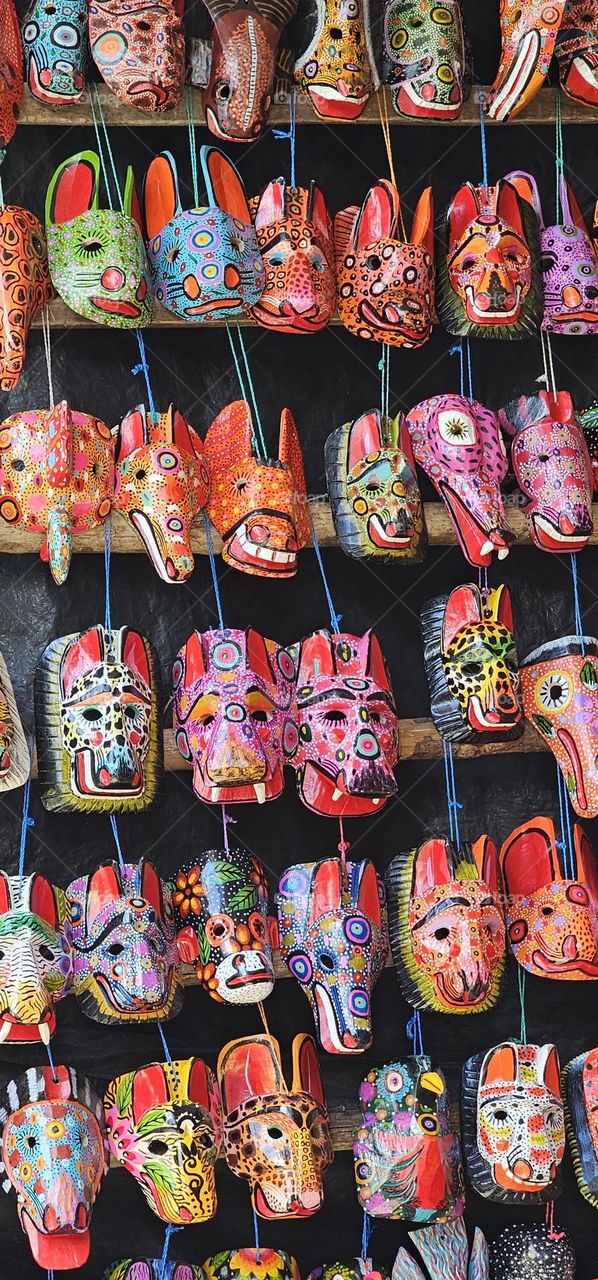 masques à Chichicastelnango