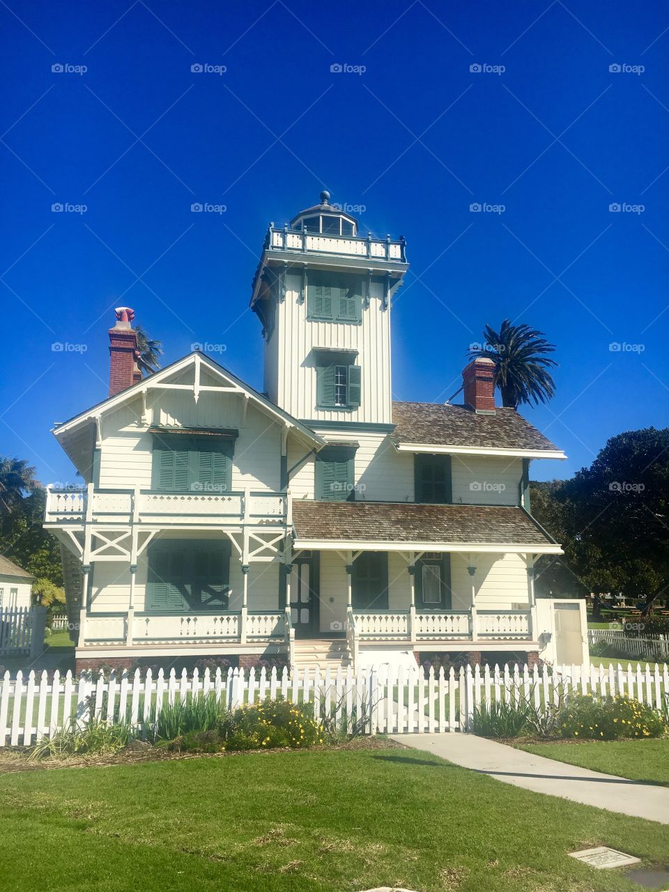 Historic Point Fermin Lighthouse in San Pedro, California 