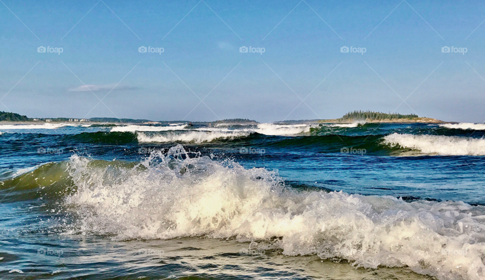 Summer Waves in Maine