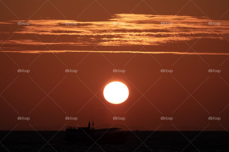 Sunrise beach at koh lipe Thailand is very beautiful