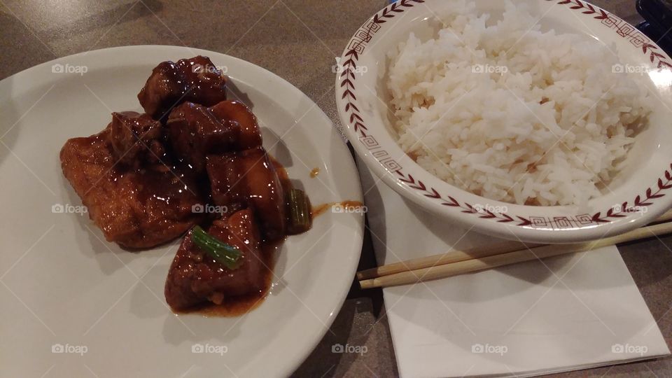 Pork Belly with a Side of Rice