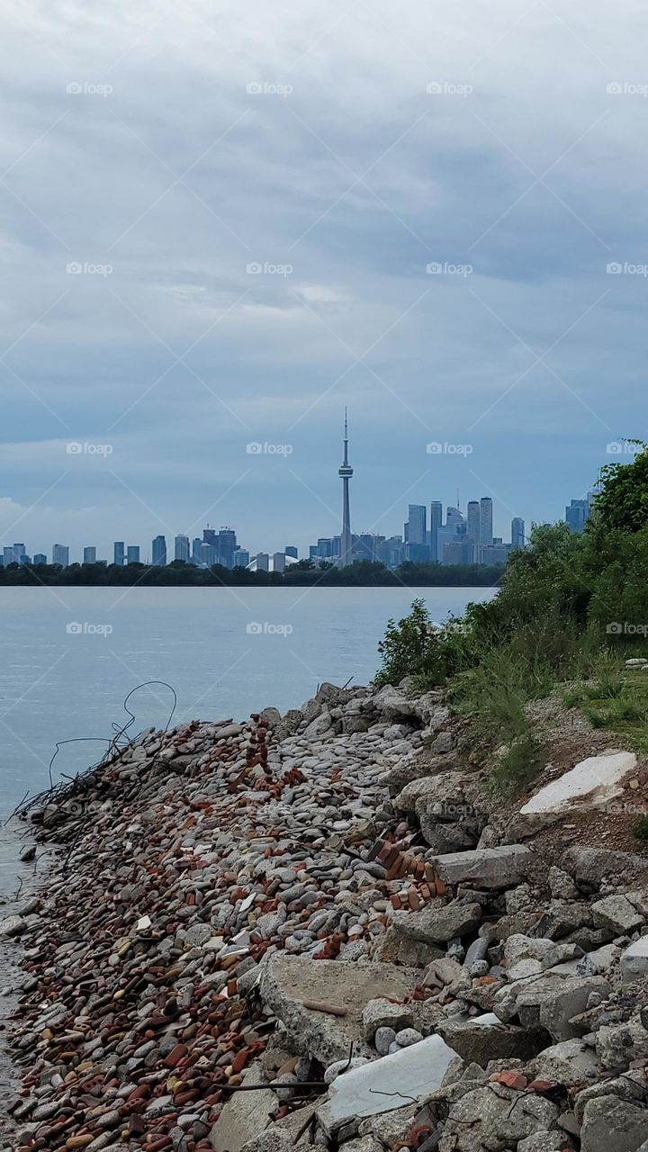View of CN Tower from Center Island