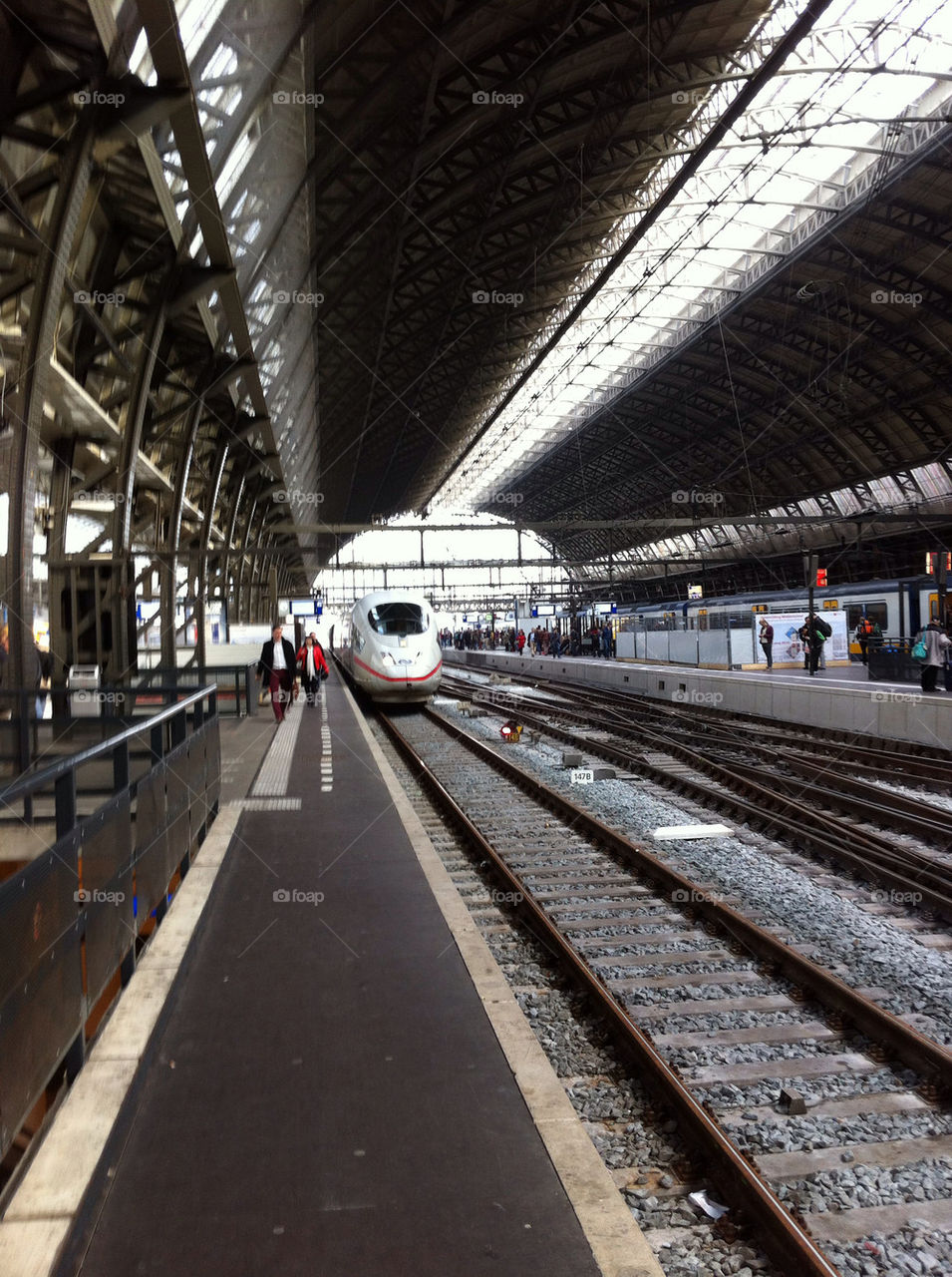 Highspeed train at Amsterdam Central