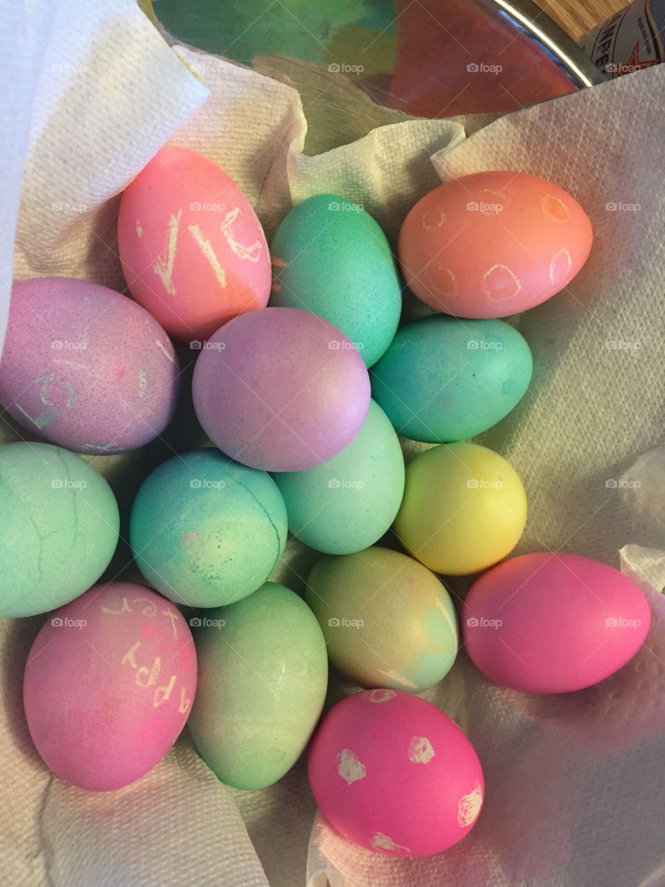 Spent Easter vacationing on the West Coast. Remembered to bring the dye kit and the eggs for the egg decorating but forgot the vinegar. No worry it seems Fresca makes a suitable, if not superior, substitution!