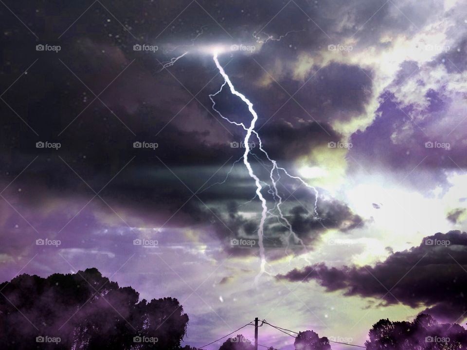 Lightning storm