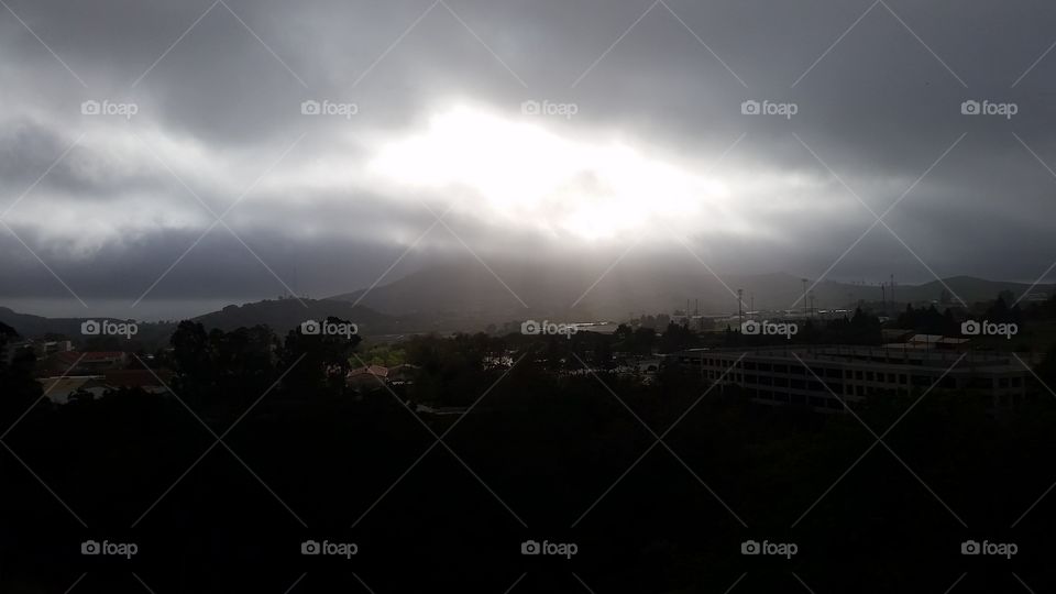 Stormy sky at Cal Poly
