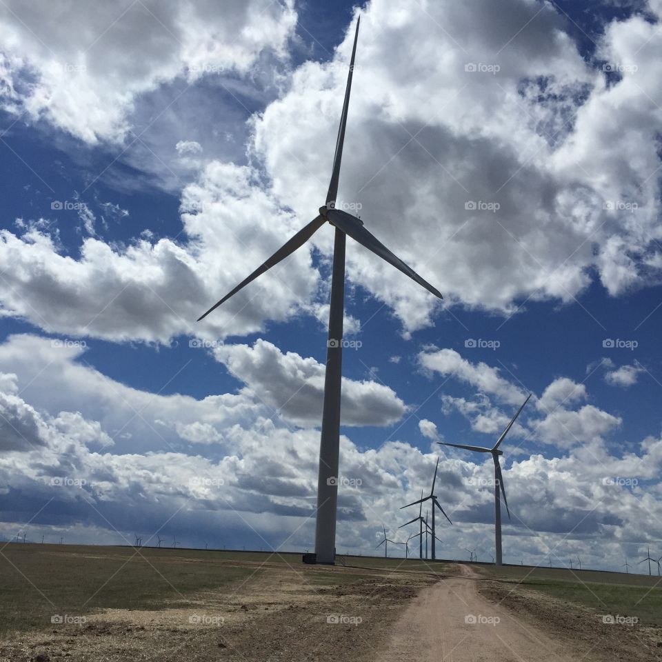A wind tower in Colorado 