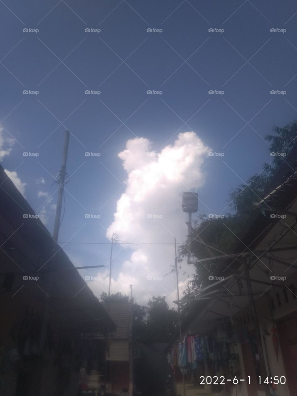 clouds like giants standing in front of you