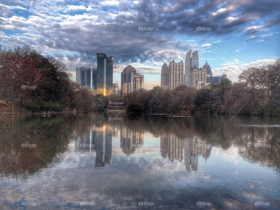 Atlanta reflecting. 