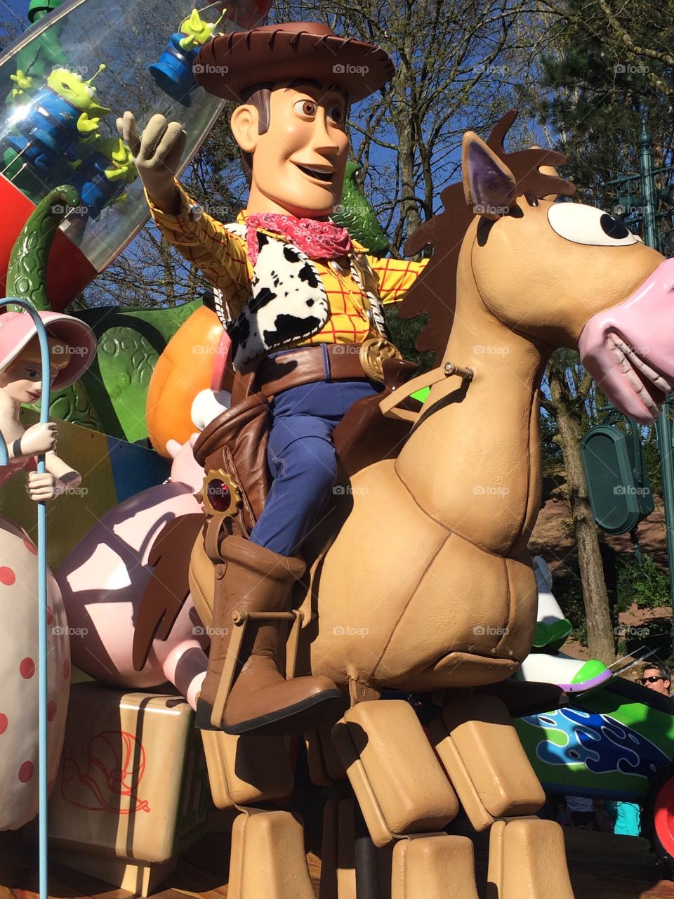 Toy Story Disney Float. Float at Disneyland Paris Magic on Parade