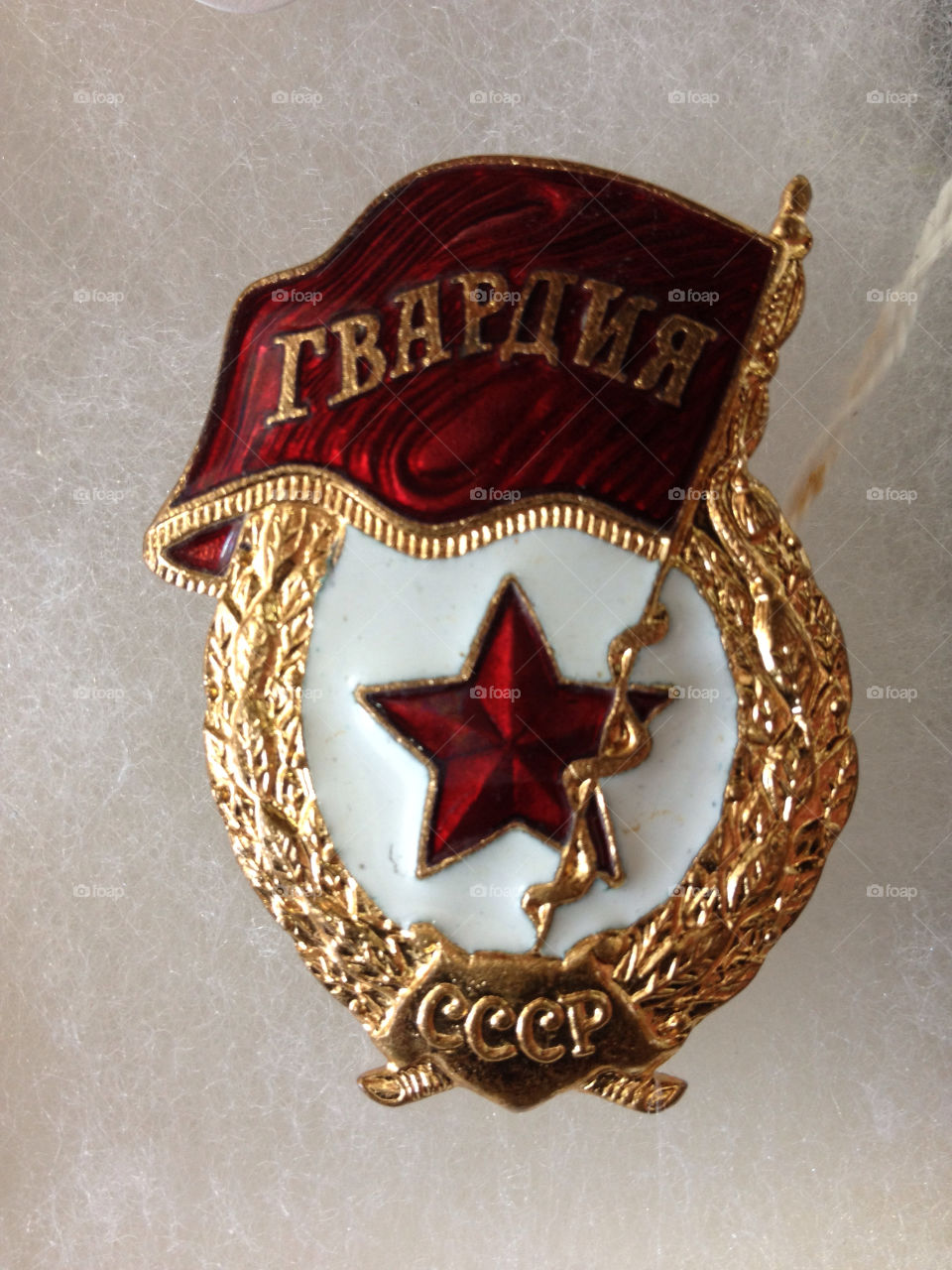 vintage flag medal russia by malanis