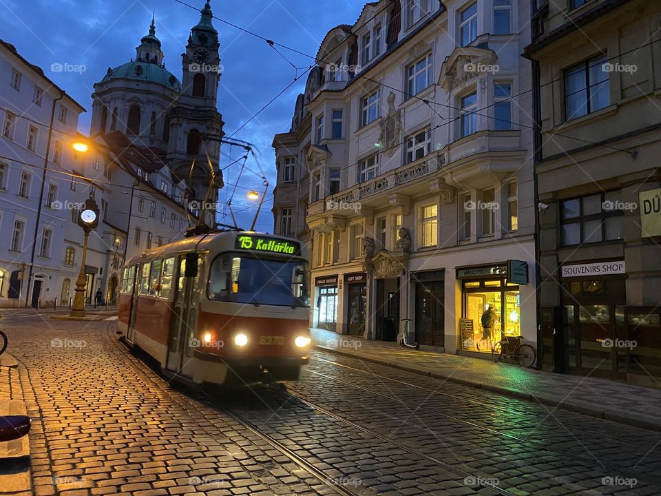 Tram ram, Prague 