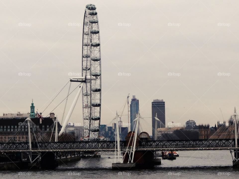 London at cloudy day