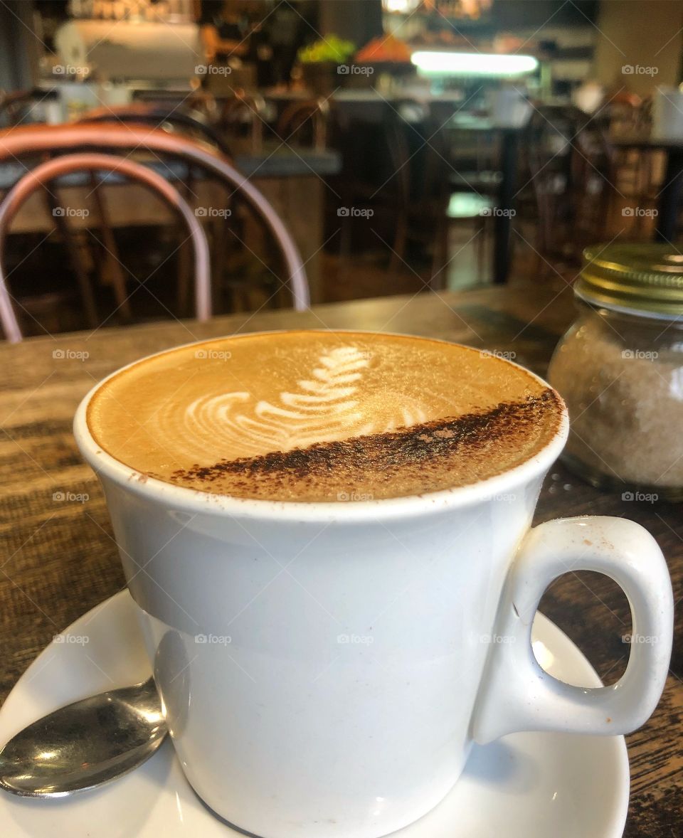 Coffee at the coffee shop 