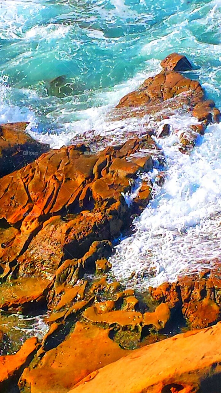 High Tide. High tide @ Hiesler Park in Laguna Beach